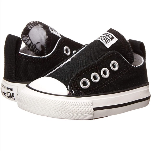 Converse Other - Size 4 Black, no laces , slip on Converse ⭐️
